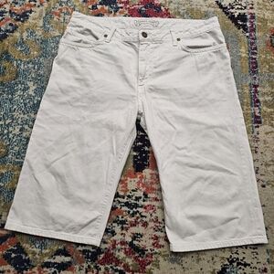 VTG Robin's Jean Shorts Mens Size 38 x 17" Inseam Studded Pockets White